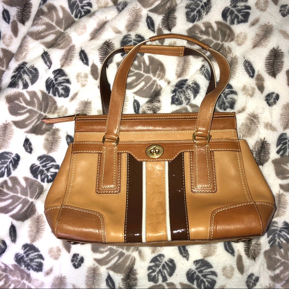 coach brown handbag